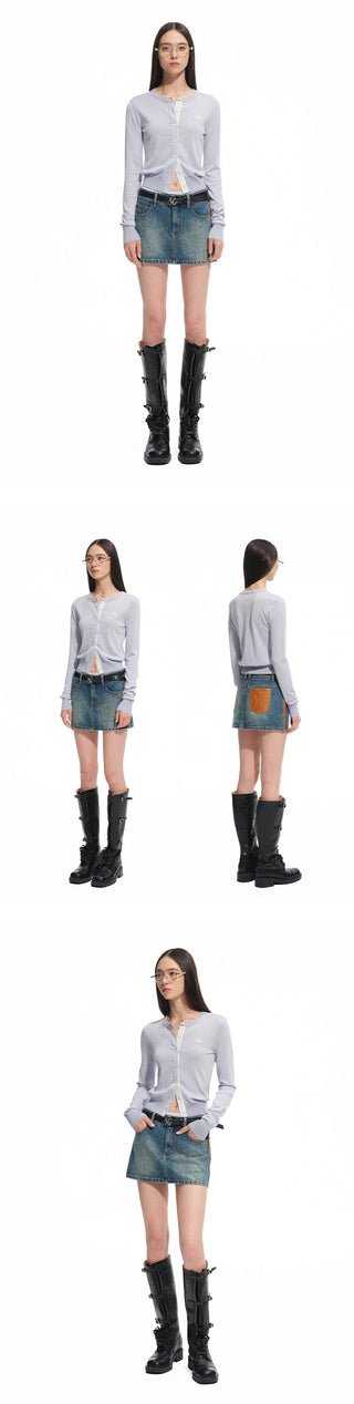 [NAWS] striped knit cardigan