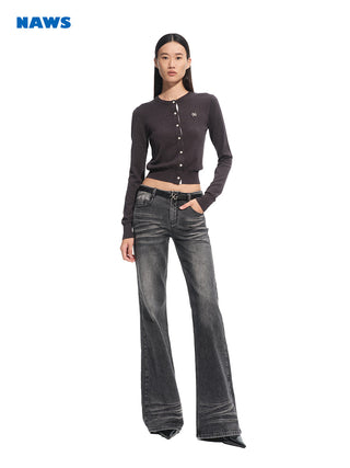 [NAWS] striped knit cardigan