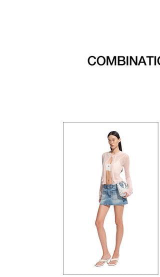 [NAWS] hollow knit cardigan