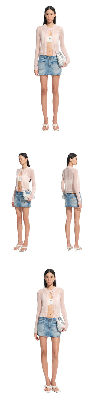 [NAWS] hollow knit cardigan