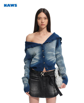 [NAWS] denim long coat
