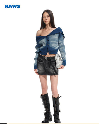 [NAWS] denim long coat