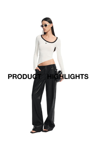 [NAWS] irregular knit top