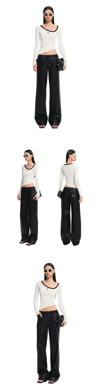 [NAWS] irregular knit top