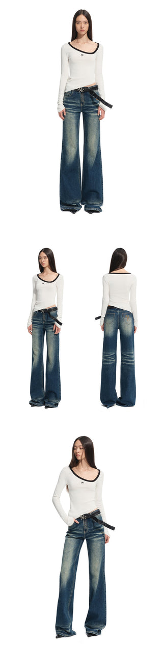 [NAWS] irregular knit top