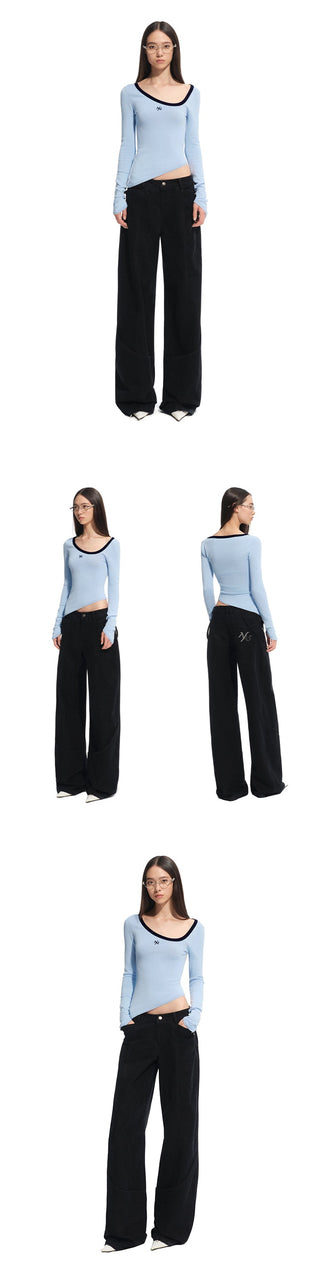 [NAWS] irregular knit top