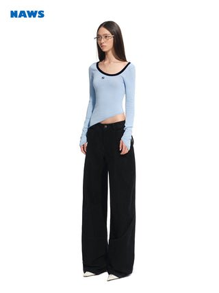 [NAWS] irregular knit top