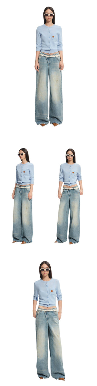 [NAWS] cashmere cardigan top