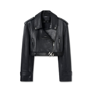 [NAWS] leather lapel coat