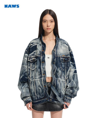 [NAWS] denim crisp coat
