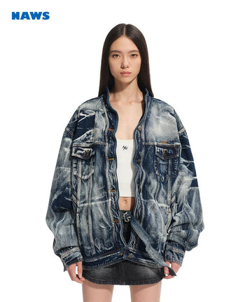 [NAWS] denim crisp coat