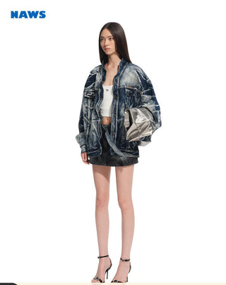 [NAWS] denim crisp coat