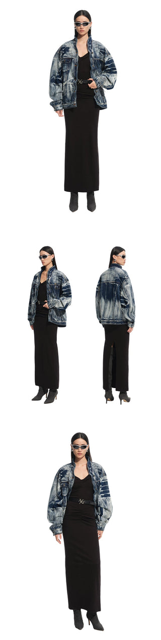 [NAWS] denim crisp coat