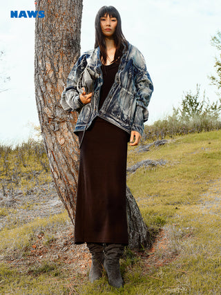 [NAWS] denim crisp coat