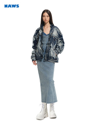 [NAWS] denim crisp coat