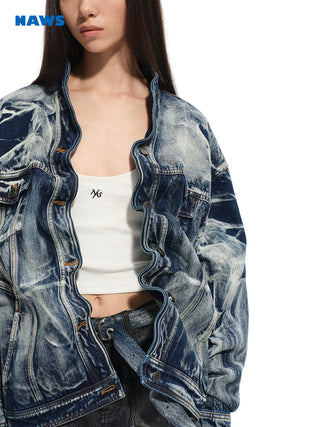 [NAWS] denim crisp coat