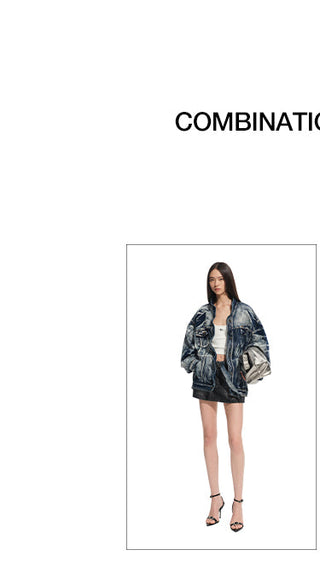 [NAWS] denim crisp coat