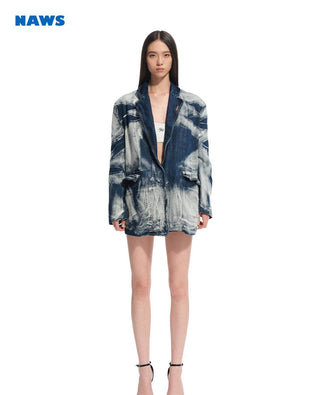 [NAWS] denim loose coat