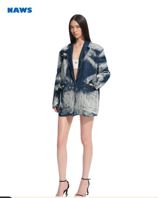 [NAWS] denim loose coat