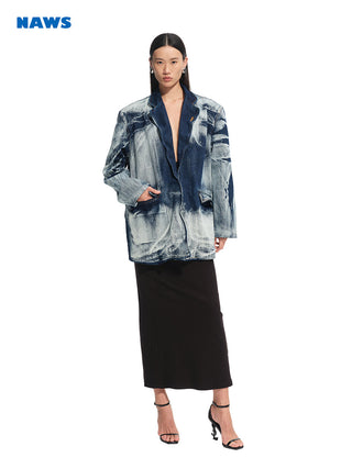 [NAWS] denim loose coat