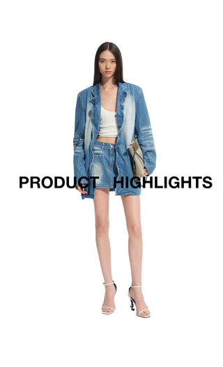 [NAWS] denim baggy coat