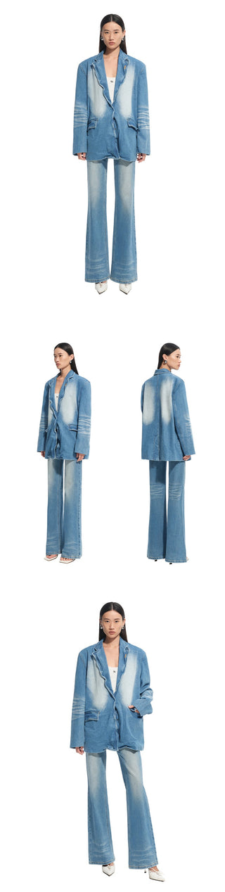[NAWS] denim baggy coat