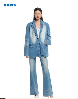[NAWS] denim baggy coat