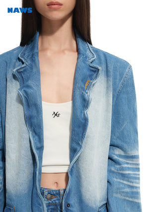 [NAWS] denim baggy coat