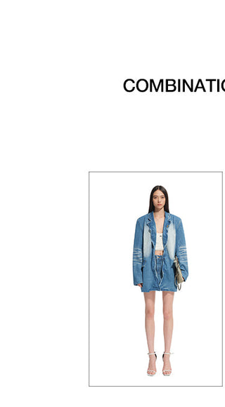 [NAWS] denim baggy coat