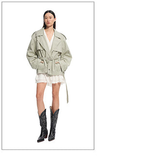[NAWS] trench mid-length coat