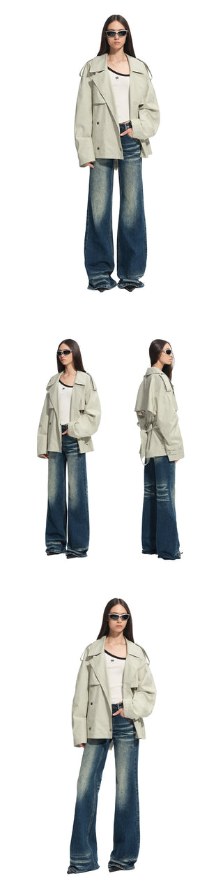 [NAWS] trench mid-length coat