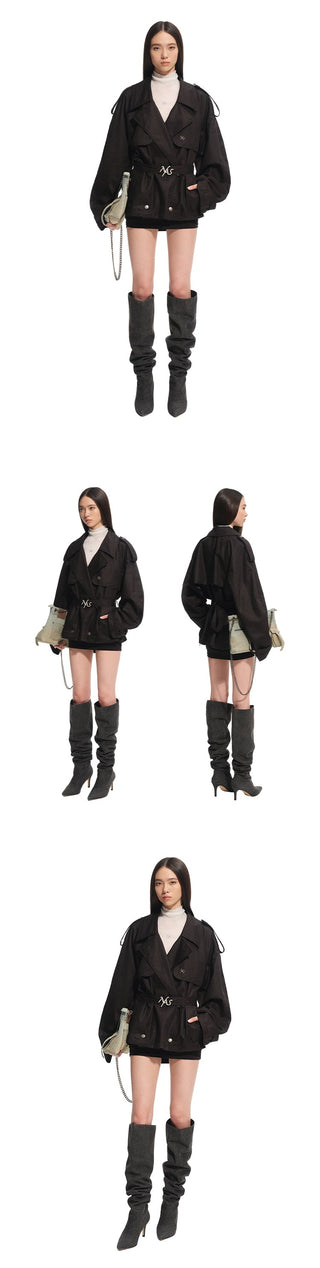 [NAWS] trench mid-length coat