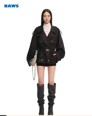 [NAWS] trench mid-length coat