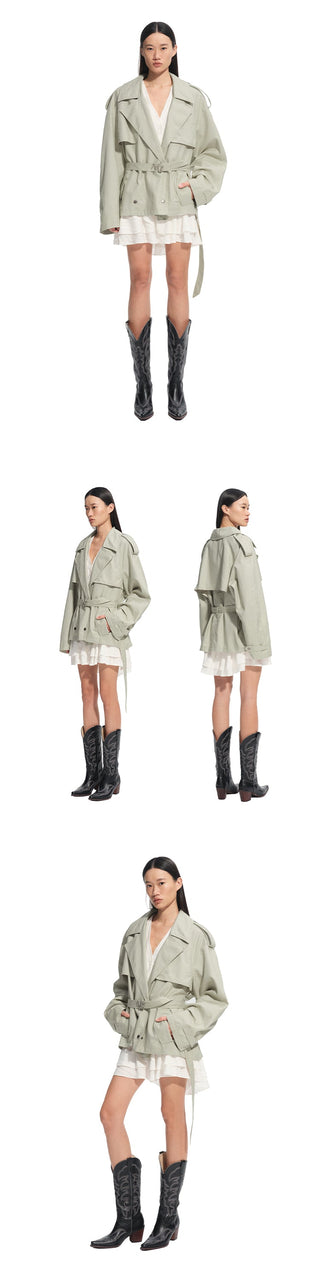 [NAWS] trench mid-length coat