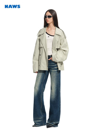 [NAWS] trench mid-length coat