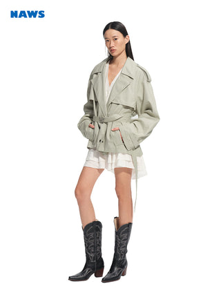 [NAWS] trench mid-length coat