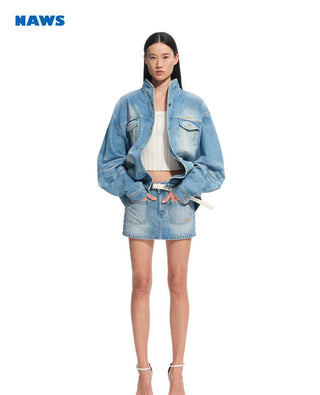 [NAWS] denim baggy coat