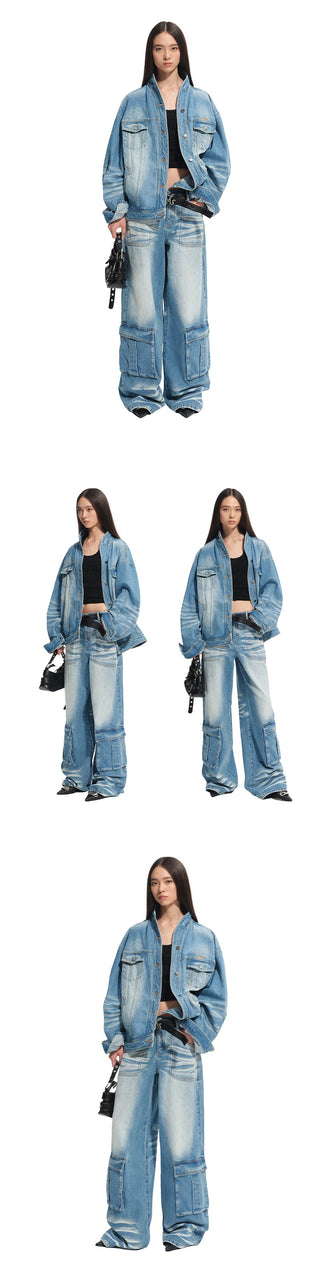 [NAWS] denim baggy coat