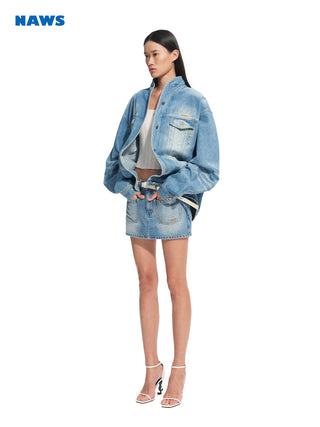 [NAWS] denim baggy coat