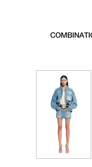 [NAWS] denim baggy coat