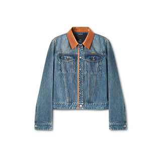 [NAWS] leather patchwork coat