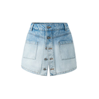 [NAWS] bandage denim skirt