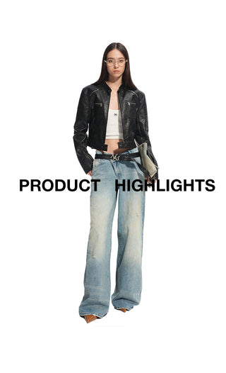 [NAWS] matte biker coat