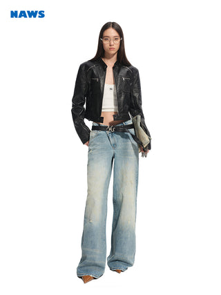 [NAWS] matte biker coat