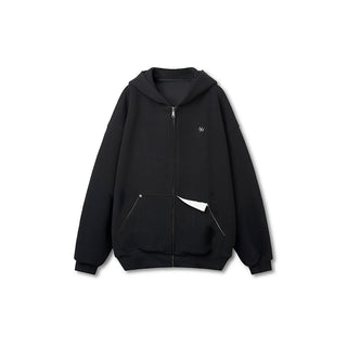 [NAWS] contrast hoodie top