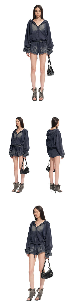 [NAWS] denim sports shorts