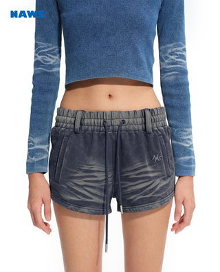 [NAWS] denim sports shorts
