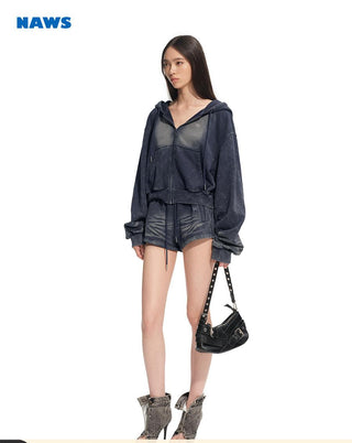 [NAWS] denim sports shorts