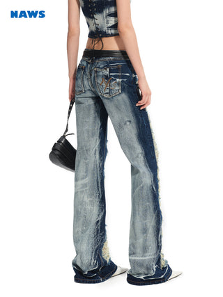 [NAWS] slim denim trousers