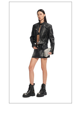 [NAWS] denim straight skirt